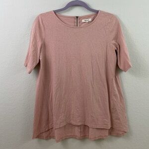 Madewell Back-Zip‎ Swing Tee- Sz S